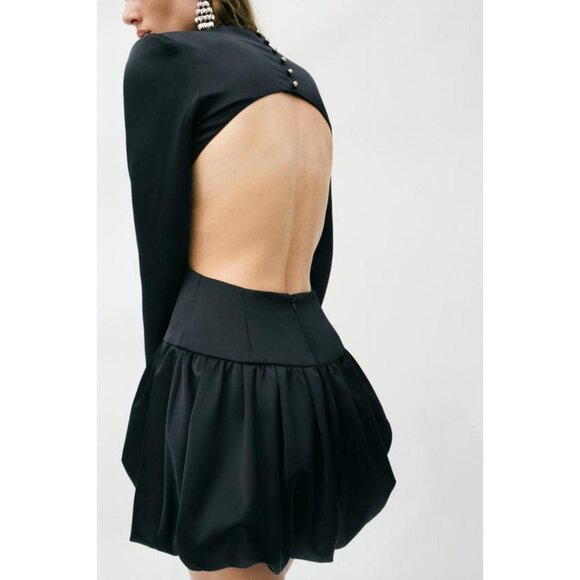 ZARA SHORT ANIMAL EMBOSSED FAUX LEATHER JACKET - Picture 4 of 11